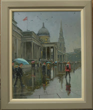 Load image into Gallery viewer, National Gallery, London, Rain Reflections,by Chris Slater RSMA