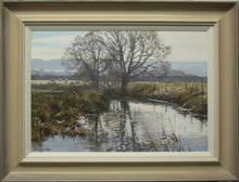 Load image into Gallery viewer, Pastel painting Winter Grazers near Gretton by Peter Barker framed