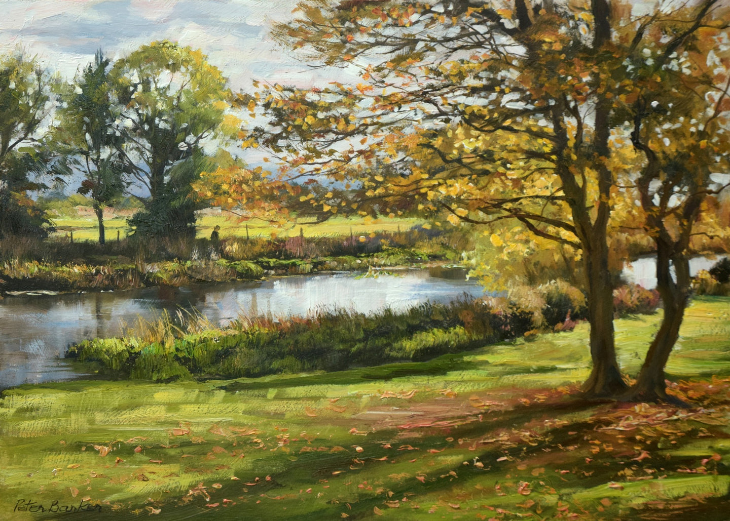 Autumn Colours by the Nene, by Peter Barker