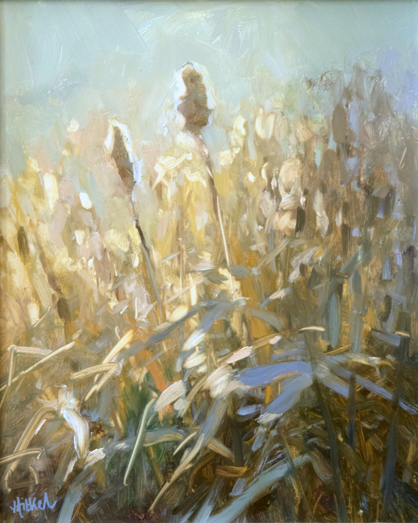 Bulrushes, by Jenny Aitken RSMA