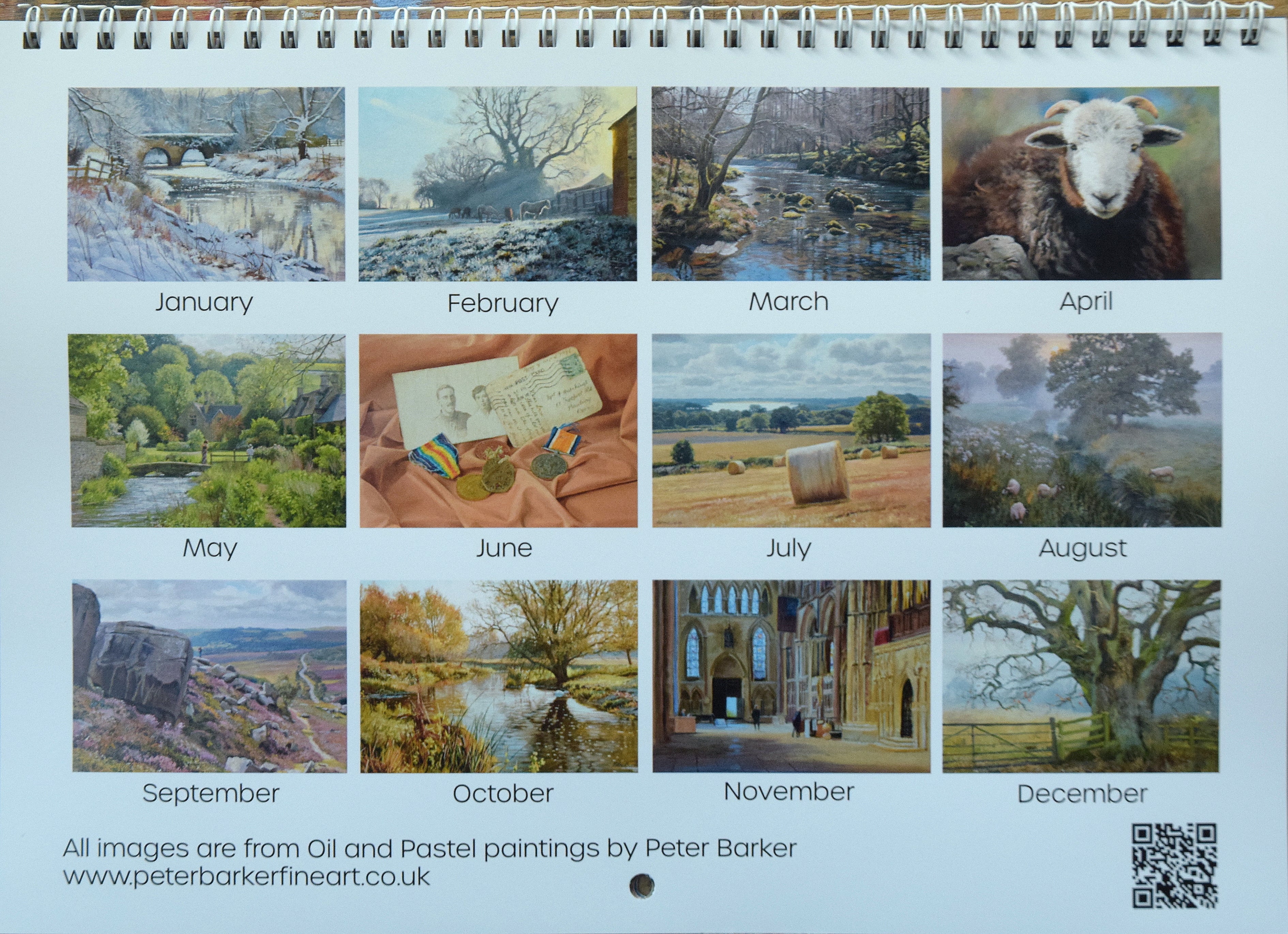 Peter Barker 2025 Calendar P E T E R B A R K E R F I N E A R T