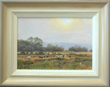 Load image into Gallery viewer, Chewing the Cud at Uffington, by Peter Barker RSMA - P E T E R     B A R K E R     F I N E     A R T 
