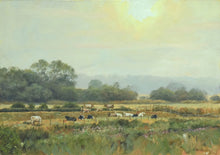 Load image into Gallery viewer, Chewing the Cud at Uffington, by Peter Barker RSMA - P E T E R     B A R K E R     F I N E     A R T 
