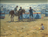 Donkey Ride, Sandsend, by Chris Slater RSMA