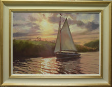 Load image into Gallery viewer, Evening Sail on the Broads, by Jenny Aitken RSMA
