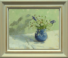 Load image into Gallery viewer, Fleabane in a Blue Cup, by Fiona Carver
