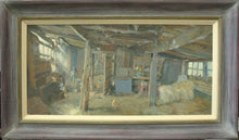 Load image into Gallery viewer, Gleaners in an Ancient Barn, by David Curtis ROI RSMA
