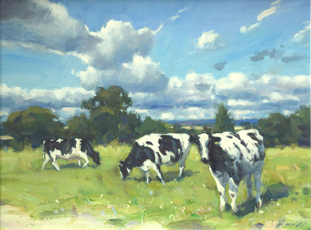 Grazing, by Carl Knibb - P E T E R     B A R K E R     F I N E     A R T 