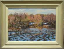 Load image into Gallery viewer, January, Holywell Lake, by Peter Barker RSMA - P E T E R     B A R K E R     F I N E     A R T 
