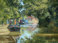 Load image into Gallery viewer, Moorings at Fenny Compton - P E T E R     B A R K E R     F I N E     A R T 

