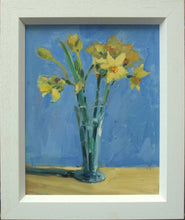 Load image into Gallery viewer, Narcissi in Blue Jar, by Nigel Fletcher

