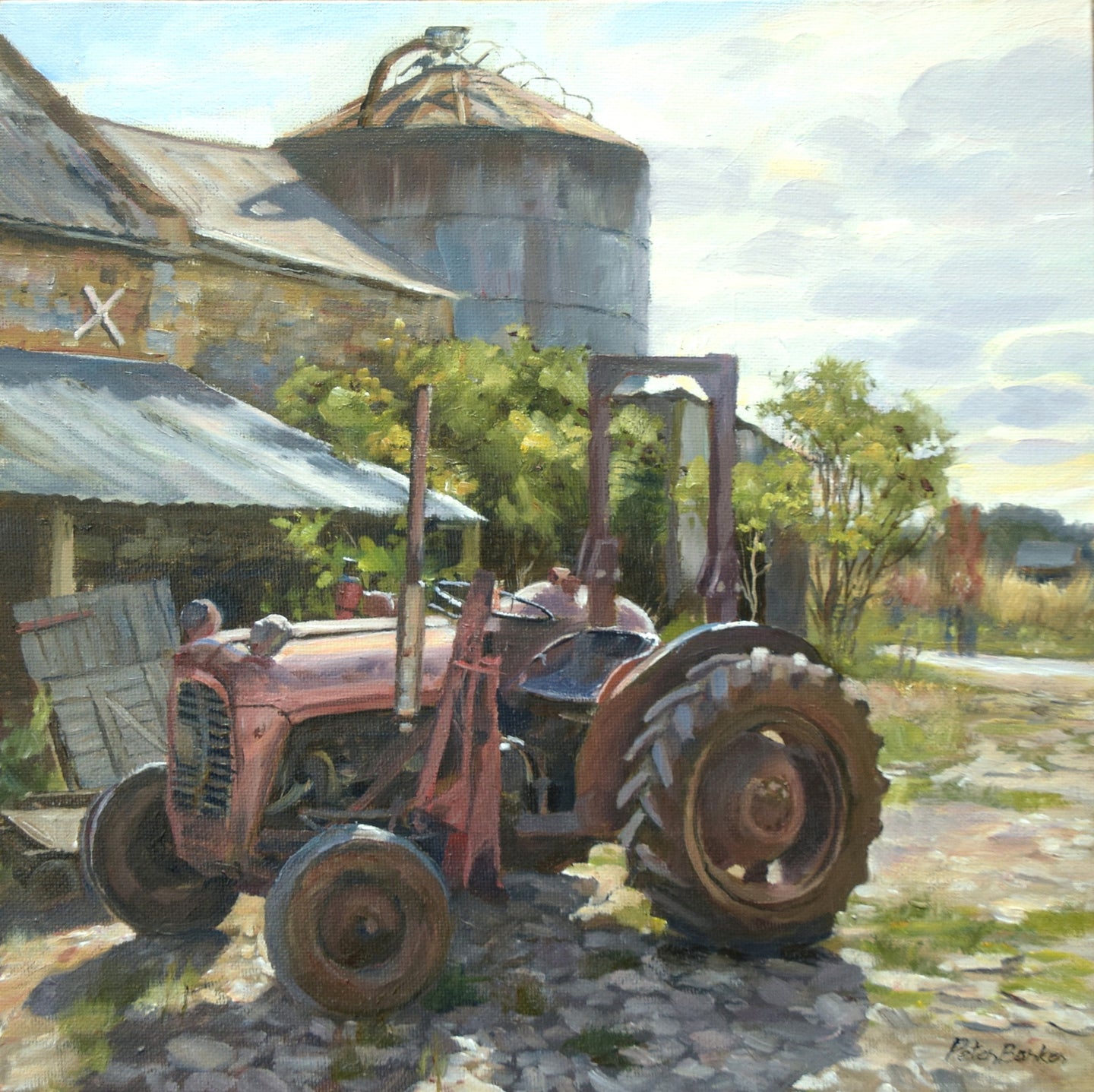 Old Fergie in the Yard, by Peter Barker
