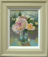 Load image into Gallery viewer, Peonies in a Glass Jar, by Nigel Fletcher
