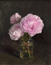 Load image into Gallery viewer, Peonies in a Glass Jar, by Rosemary Lewis
