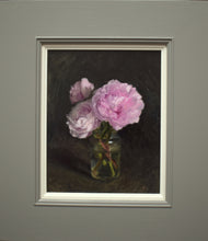 Load image into Gallery viewer, Peonies in a Glass Jar, by Rosemary Lewis

