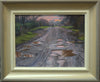 Pink Sky and Potholes, by Peter Barker RSMA - P E T E R     B A R K E R     F I N E     A R T 