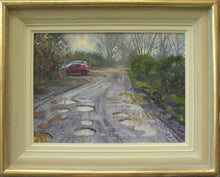 Load image into Gallery viewer, Potholes on Station Road, Ailsworth, by Peter Barker RSMA - P E T E R     B A R K E R     F I N E     A R T 
