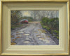 Potholes on Station Road, Ailsworth, by Peter Barker RSMA - P E T E R     B A R K E R     F I N E     A R T 
