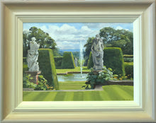 Load image into Gallery viewer, Shows hand-finished frame, with gradated colours from off-white inner to beige/grey outer.
