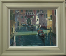 Load image into Gallery viewer, Shaft of Light Over the Canal, Venice, by Chris Slater ARSMA
