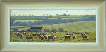 Load image into Gallery viewer, Sheep on Stubble Turnips, with Red Kites, by Peter Barker
