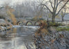Swans by Duddington Bridge, by Peter Barker - P E T E R     B A R K E R     F I N E     A R T 