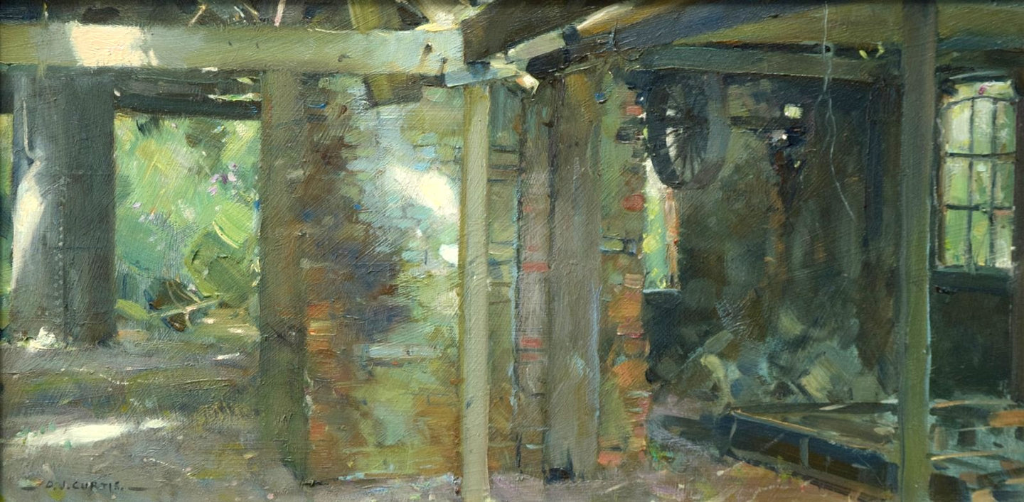 The Old Sawmill, Renishaw, by David Curtis FROI RSMA