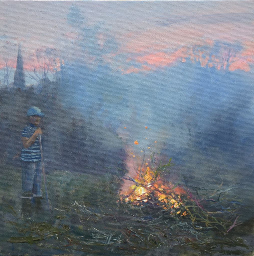 Tom's Bonfire, by Peter Barker - P E T E R     B A R K E R     F I N E     A R T 