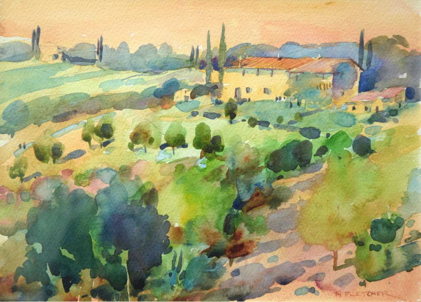 Tuscan Farmhouse, by Nigel Fletcher