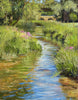 Upstream to Duddington Bridge, by Peter Barker - P E T E R     B A R K E R     F I N E     A R T 