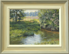Load image into Gallery viewer, Where Brown Trout Lie, by Peter Barker RSMA - P E T E R     B A R K E R     F I N E     A R T 
