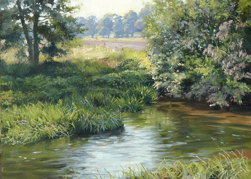 Where Brown Trout Lie, by Peter Barker RSMA - P E T E R     B A R K E R     F I N E     A R T 
