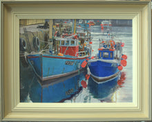 Load image into Gallery viewer, Working Boats, Mevagissey, by Peter Barker
