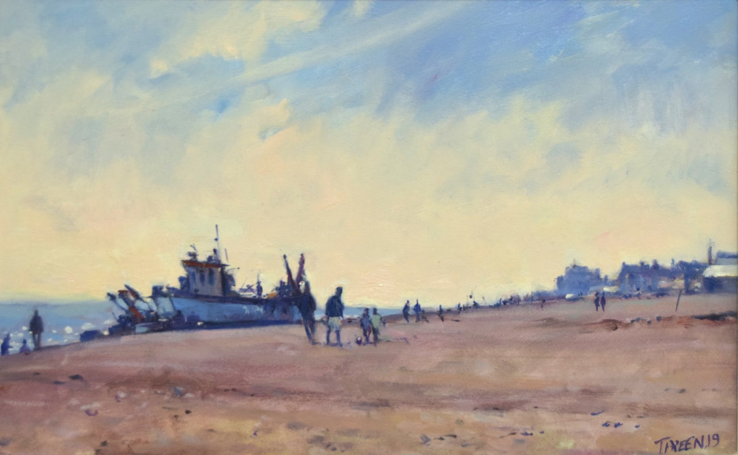 Beach Scene, Aldeburgh by Terry Preen