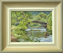 Load image into Gallery viewer, The Footbridge over the Manifold at Ilam, by Peter Barker
