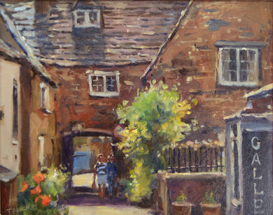 The Old Crooked House next door to Peter Barker Fine Art Gallery by Terry Preen is one of Uppingham, Rutland’s oldest houses