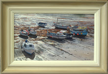 Load image into Gallery viewer, Low Tide Moorings, Mousehole, by Peter Barker
