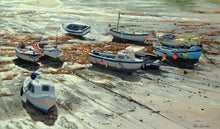Load image into Gallery viewer, Low Tide Moorings, Mousehole, by Peter Barker
