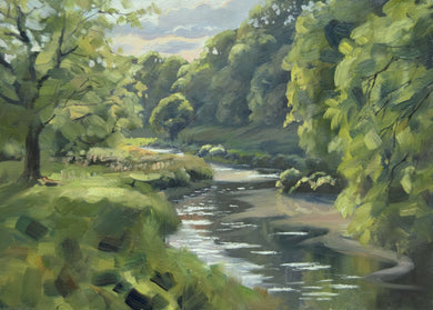 Warm evening on the River Avon near Charlecote by Peter Barker