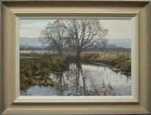 Load image into Gallery viewer, Pastel painting Winter Grazers near Gretton by Peter Barker framed
