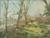 Oil painting titled Winter Walk by Graham Webber ROI